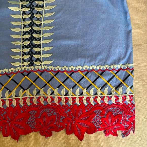 RED CARTER “Monroe” Off-Shoulder Embroidered Tunic/Dress or Top, Gorgeous, SZ XS - Picture 5 of 9